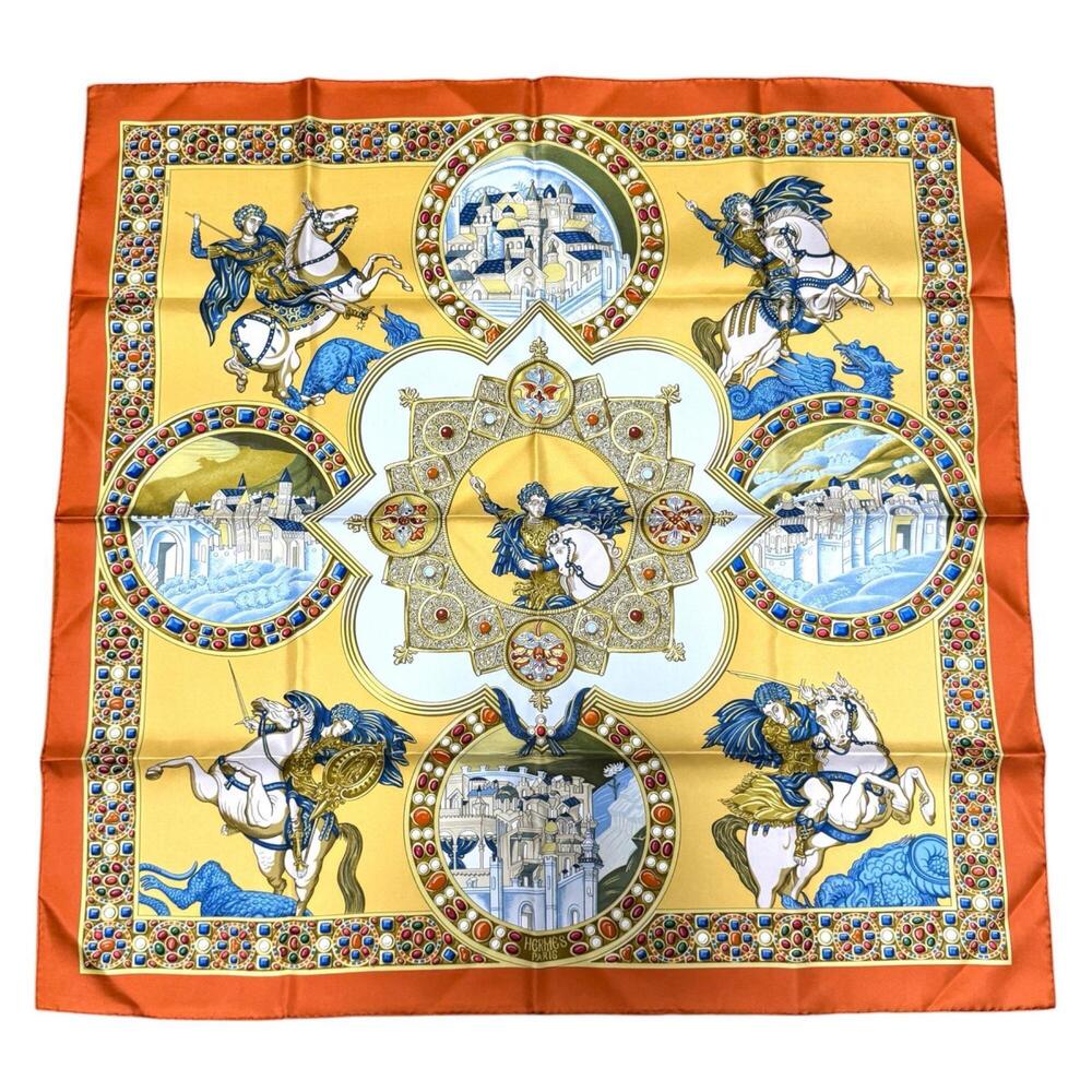 HERMES Silk Scarf